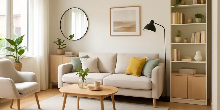 Compacte woonkamer inrichten: slimme indelingen en styling voor meer licht, ruimte en sfeer