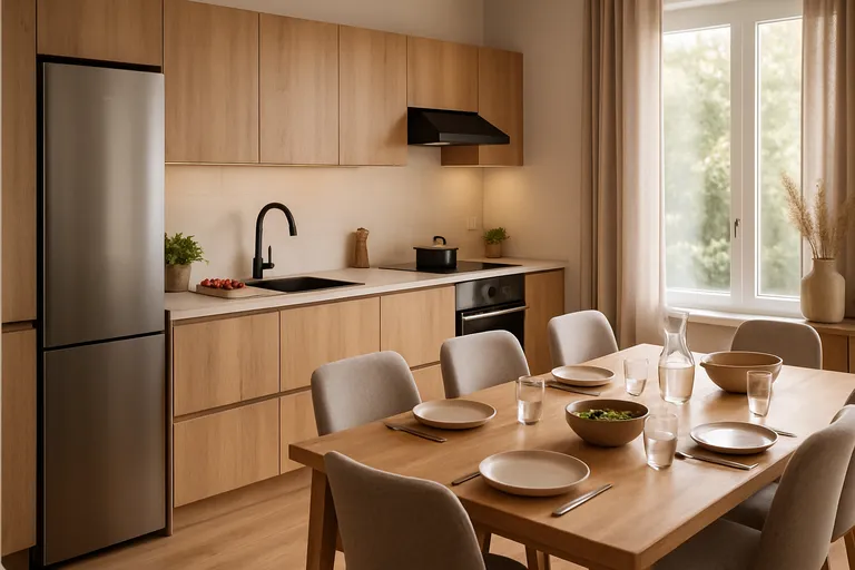 Indeling en ergonomie in keuken en eetkamer