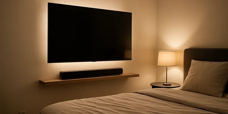 TV aan de muur in de slaapkamer: zo creëer je een strakke, rustige en kabelvrije look