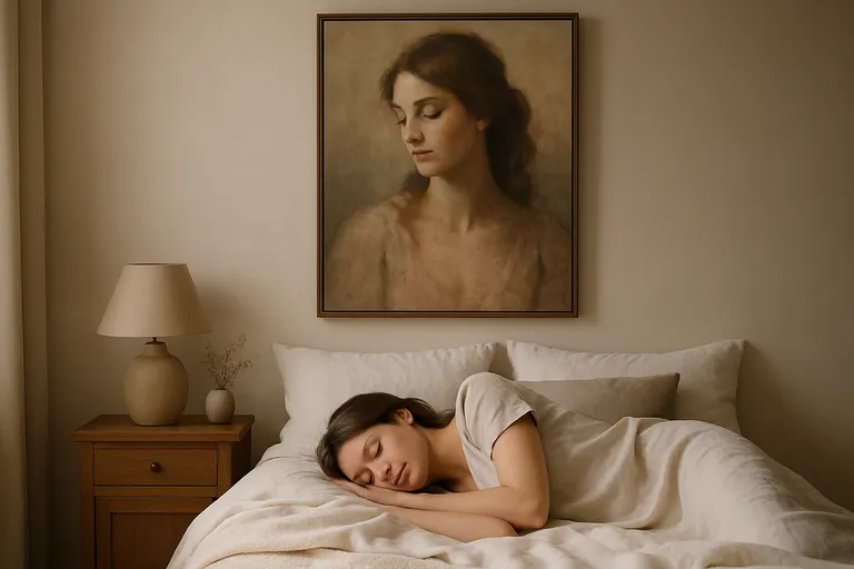 Waarom een schilderij van een vrouw in je slaapkamer