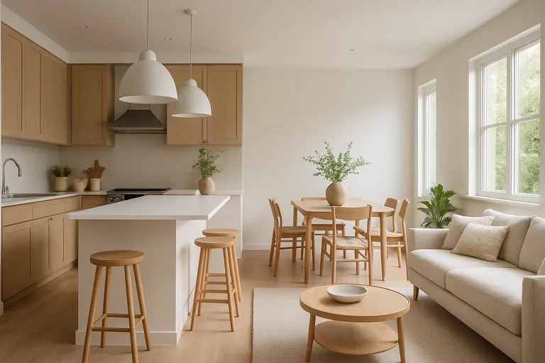 Wat is een open keuken in de woonkamer